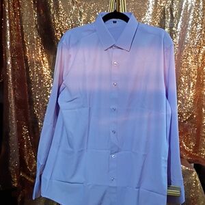 Men's Classic Light Lavender Button-Down Dress Shirt